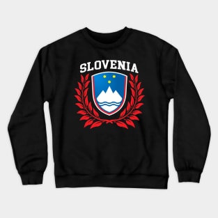 Slovenian Pride Flag T-Design Crewneck Sweatshirt